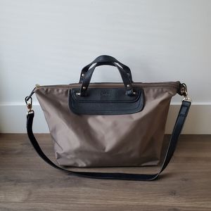 Neiman Marcus Women's  Zip Closure Double Handle Crossbody Tote Bag